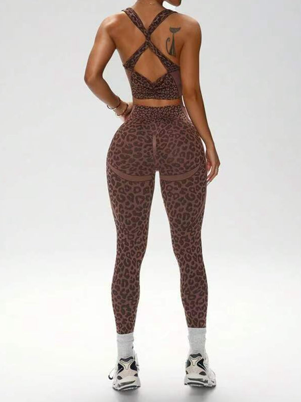 ZASUWA Female Leopard Print Tracksuit