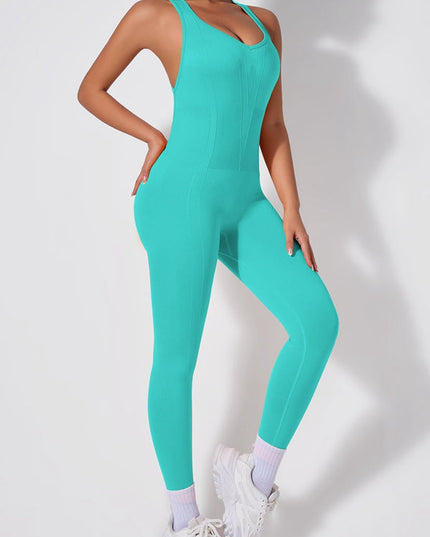 ZASUWA Female Cross Back Scrunch Bum Jumpsuit