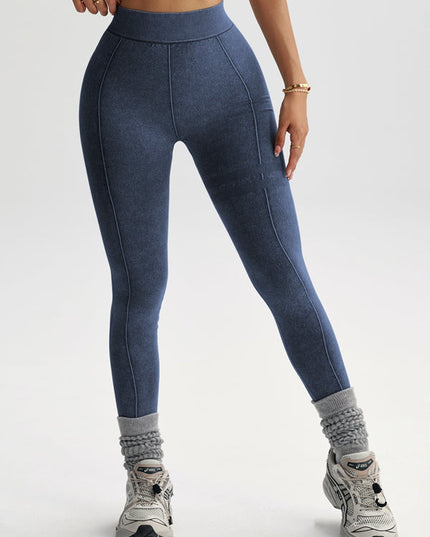 ZASUWA Female Deep V Back Tie-dye Leggings