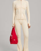 Wheat / S / Leggings+Jacket