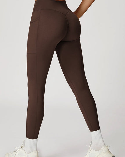 ZASUWA Female V shape-waist Pocket Leggings