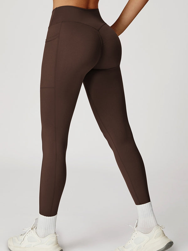 ZASUWA Female V shape-waist Pocket Leggings