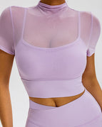 Plum / S / Short Sleeves