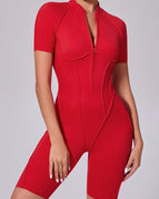 Red / S / Short Romper