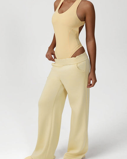 ZASUWA Female Pocket Casual Cross Back Tracksuit