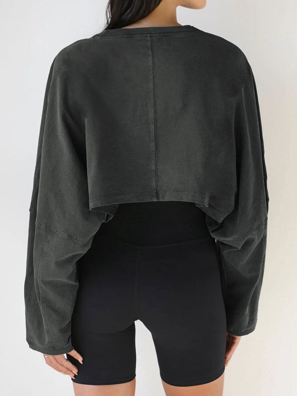 ZASUWA Female Casual Cropped Hoodie