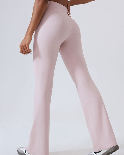 ZASUWA Female Faux Leather Flare Leggings