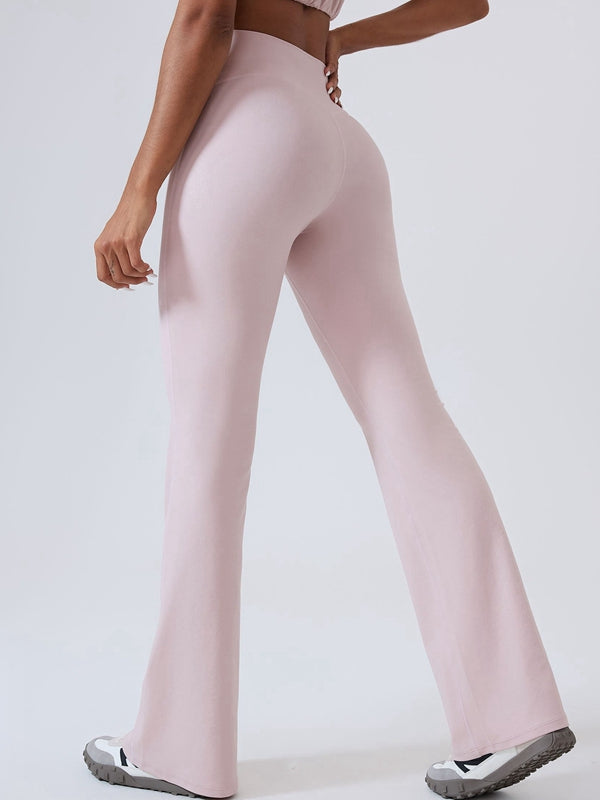 ZASUWA Female Faux Leather Flare Leggings