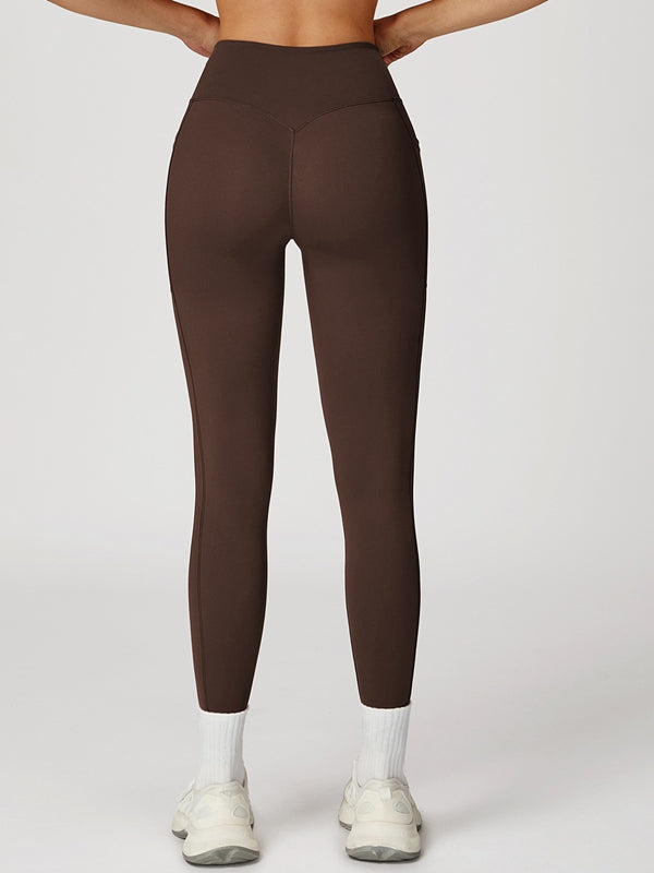 ZASUWA Female V shape-waist Pocket Leggings