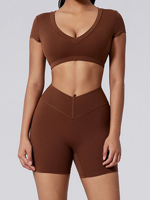 ZASUWA Female V-shape Waist Hip-lift Shorts