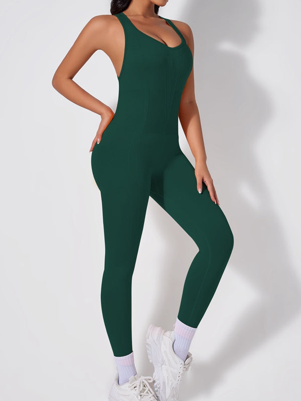 ZASUWA Female Cross Back Scrunch Bum Jumpsuit