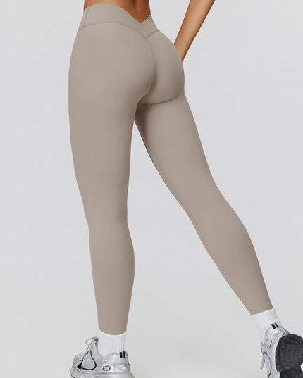 ZASUWA Female Deep V Back Yoga Leggings