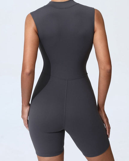 ZASUWA Female Zipper Sleevesless Romper