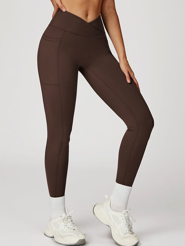 ZASUWA Female V shape-waist Pocket Leggings