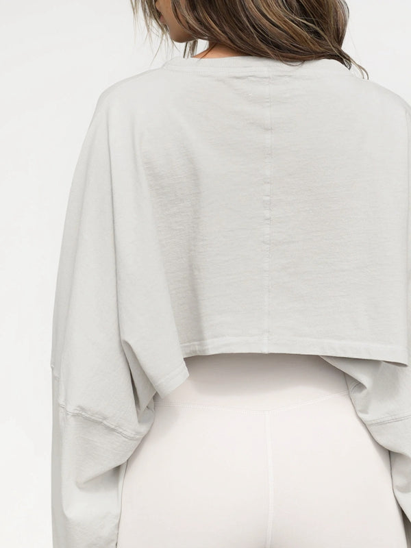 ZASUWA Female Casual Cropped Hoodie