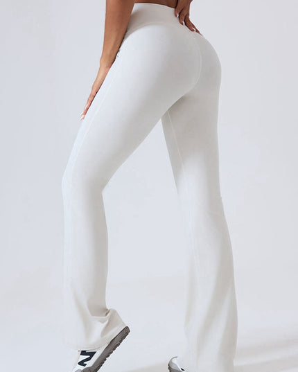 ZASUWA Female Faux Leather Flare Leggings