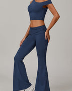 Navy / S / Tank+Flare Leggings