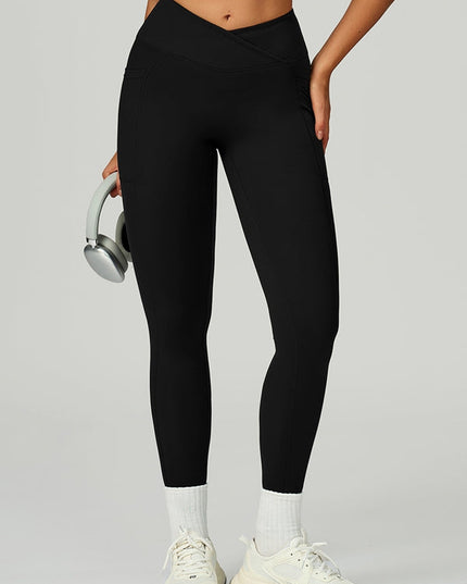 ZASUWA Female V shape-waist Pocket Leggings