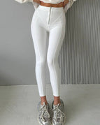 White / S / Leggings