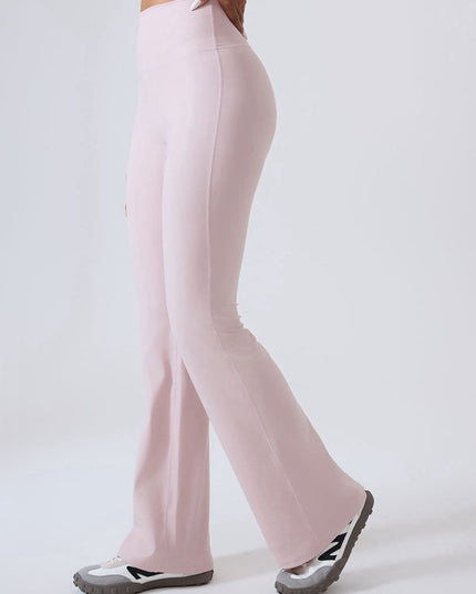 ZASUWA Female Faux Leather Flare Leggings