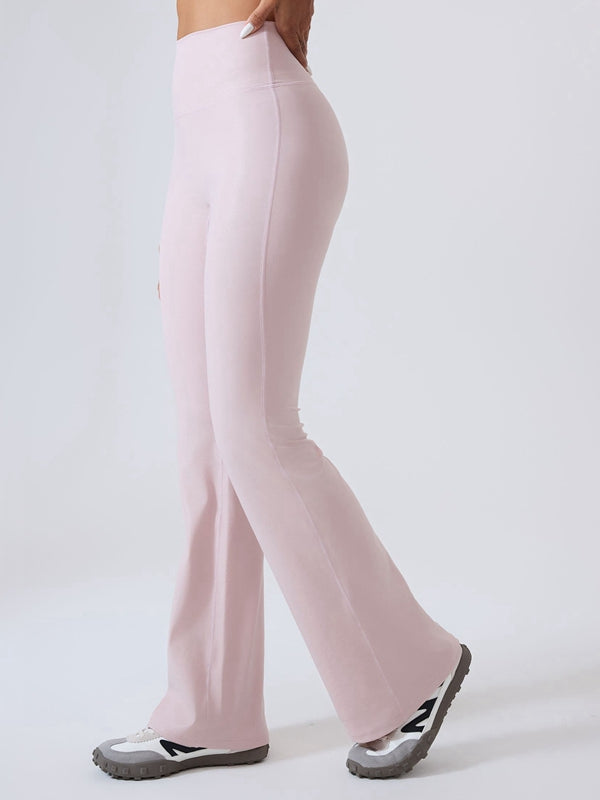 ZASUWA Female Faux Leather Flare Leggings