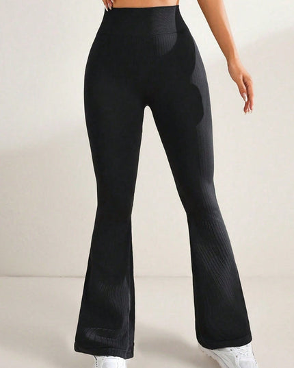 ZASUWA Female Ribbed Flare Leggings