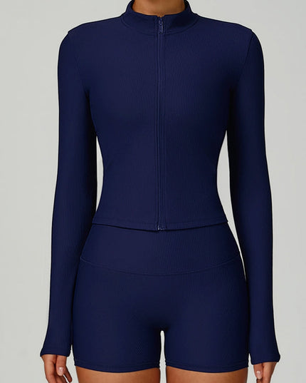 ZASUWA Female Ribbed Short Traksuit