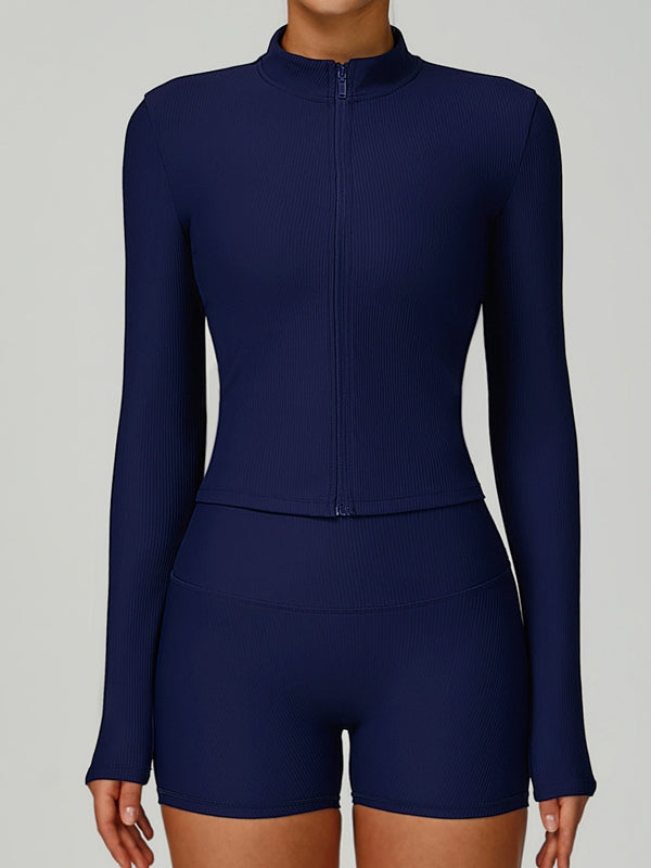 ZASUWA Female Ribbed Short Traksuit