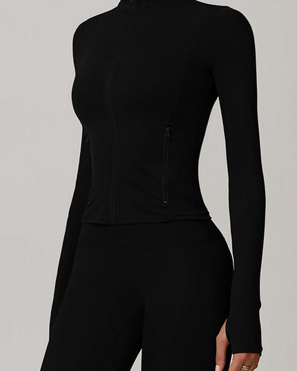 ZASUWA Female Zipper Pocket Thumbhole Jacket