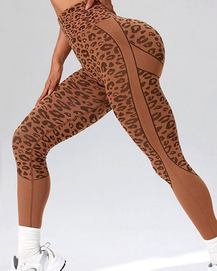 ZASUWA Female Seamless Leopard Print Hot Booty Leggings