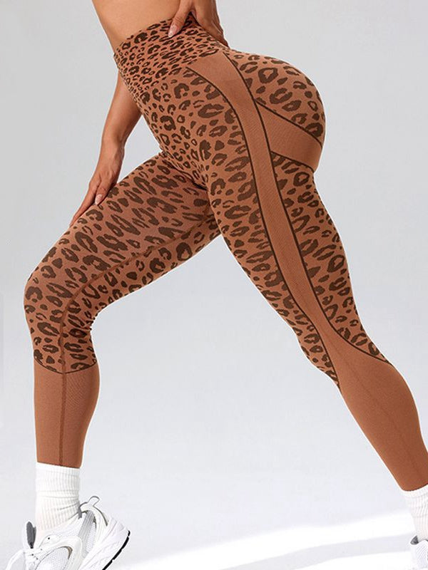 ZASUWA Female Seamless Leopard Print Hot Booty Leggings