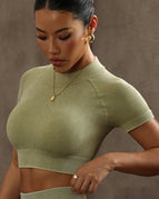 Olive / S / Short Sleeves