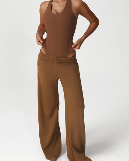 ZASUWA Female Pocket Casual Cross Back Tracksuit