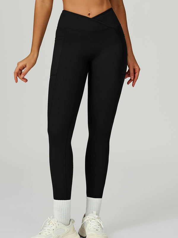ZASUWA Female V shape-waist Pocket Leggings