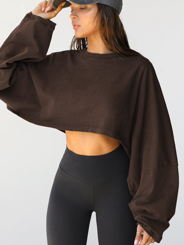 ZASUWA Female Casual Cropped Hoodie