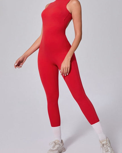 ZASUWA Female Backless Scrunch Bum Jumpsuit