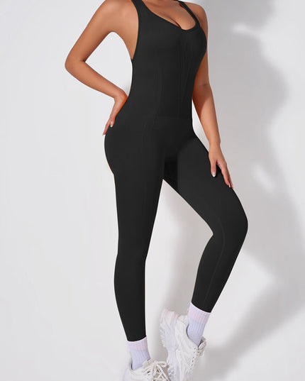 ZASUWA Female Cross Back Scrunch Bum Jumpsuit