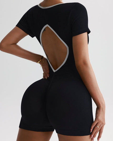 ZASUWA Female Scrunch Bum Backless Romper