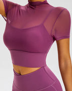 Purple / S / Short Sleeves