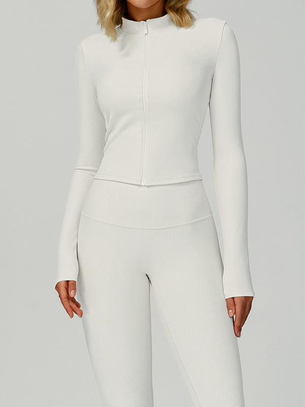 ZASUWA Female Ribbed 3-Pieces Traksuit