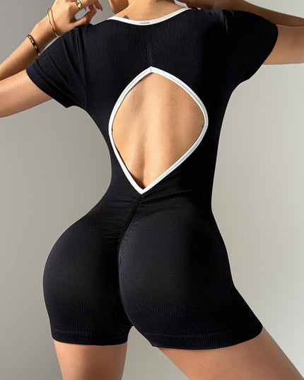 ZASUWA Female Scrunch Bum Backless Romper