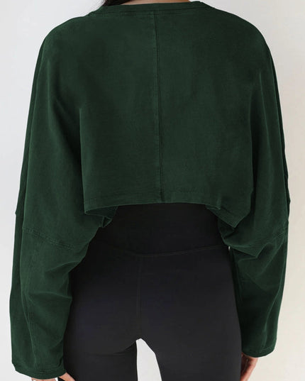 ZASUWA Female Casual Cropped Hoodie