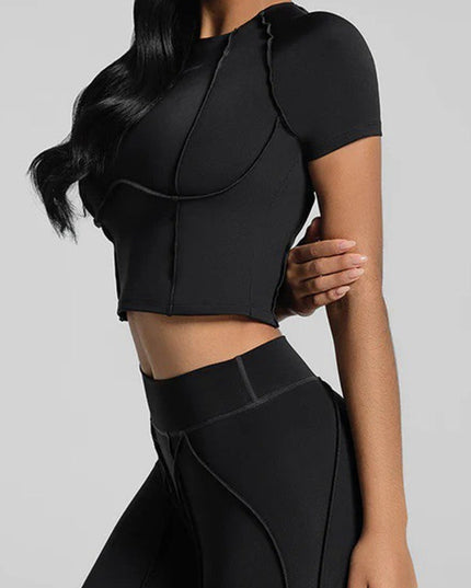 ZASUWA Female Super Stylish&Sexy Stitch Performance Short Sleeves