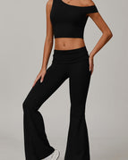 Black / S / Tank+Flare Leggings