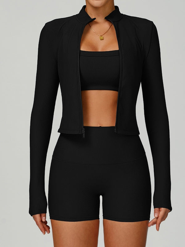 ZASUWA Female Ribbed 3-Pieces Traksuit