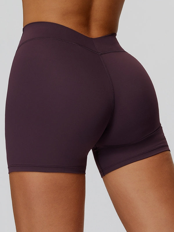 ZASUWA Female Deep V Back Yoga Leggings