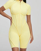 Yellow / S / Short Romper