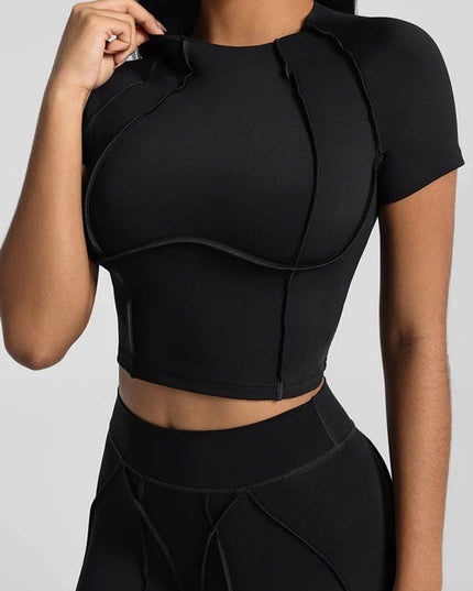 ZASUWA Female Super Stylish&Sexy Stitch Performance Short Sleeves