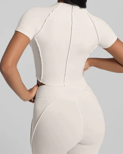 ZASUWA Female Super Stylish&Sexy Stitch Performance Short Sleeves