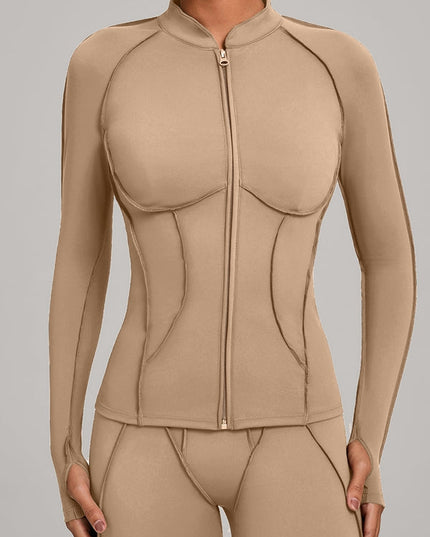 ZASUWA Female Stitch Zipper Jacket